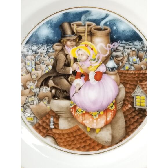 Royal Copenhagen Wall Decor Plate 1975 Shepherdess Hans Christian Andersen Vtg - Picture 1 of 12